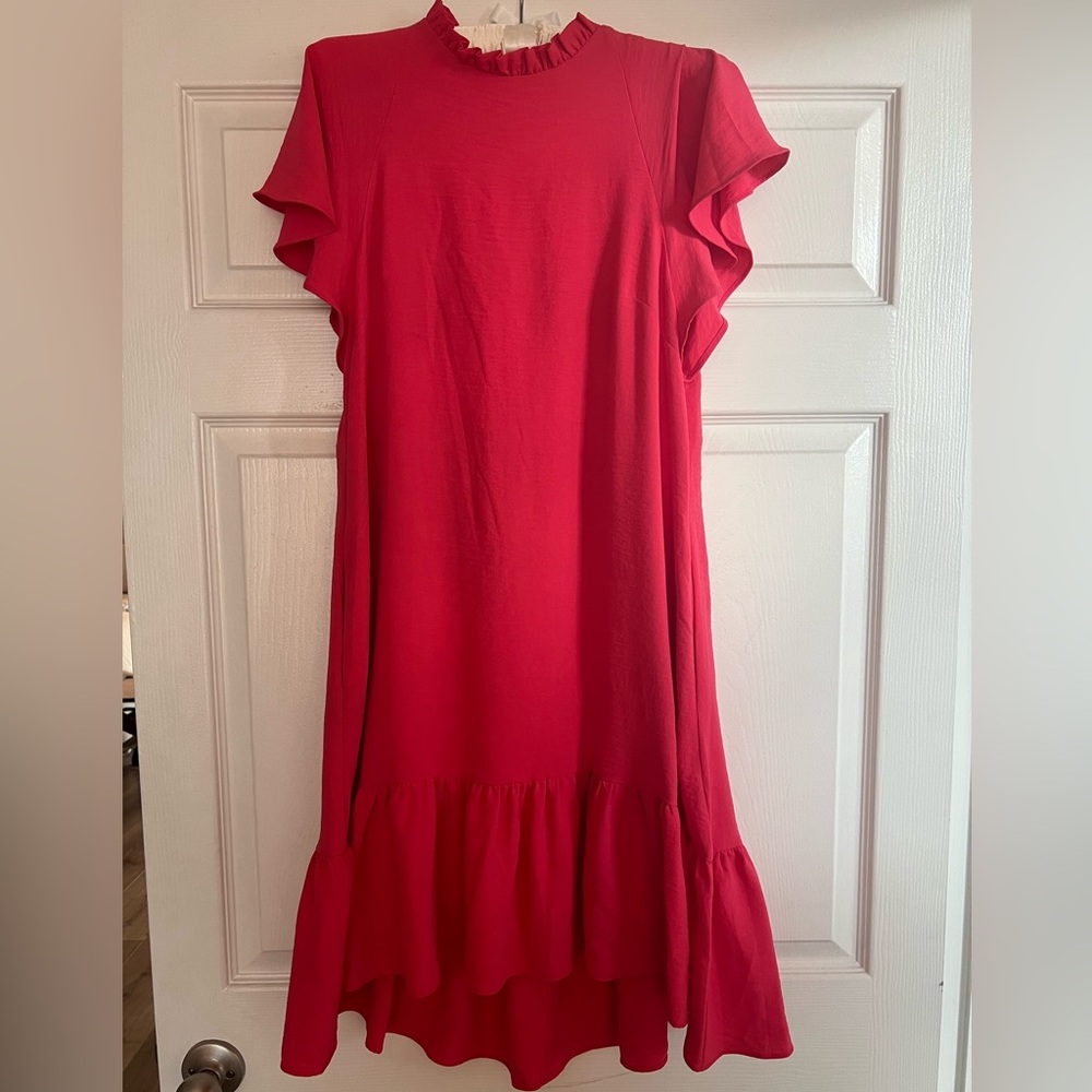 Flutter sleeve dress